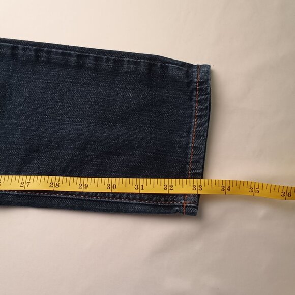 Men's Express Jeans Size 29x34 Skinny Leg Dark Wash - Picture 8 of 9
